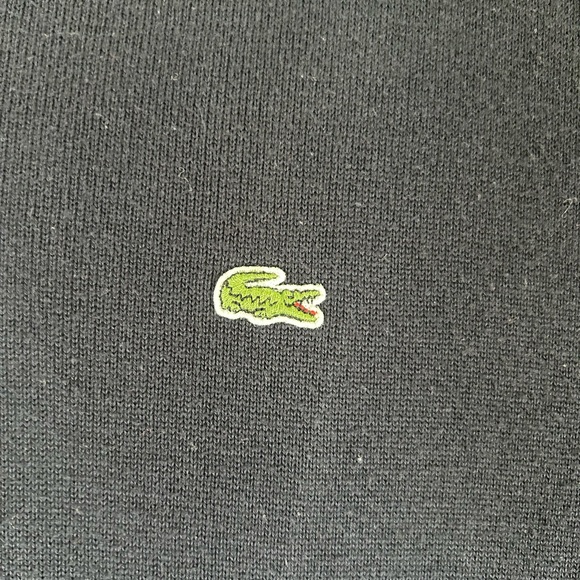 Lacoste men’s v- neck navy blue pullover cotton sweater - Picture 5 of 10